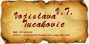 Vojislava Tucaković vizit kartica